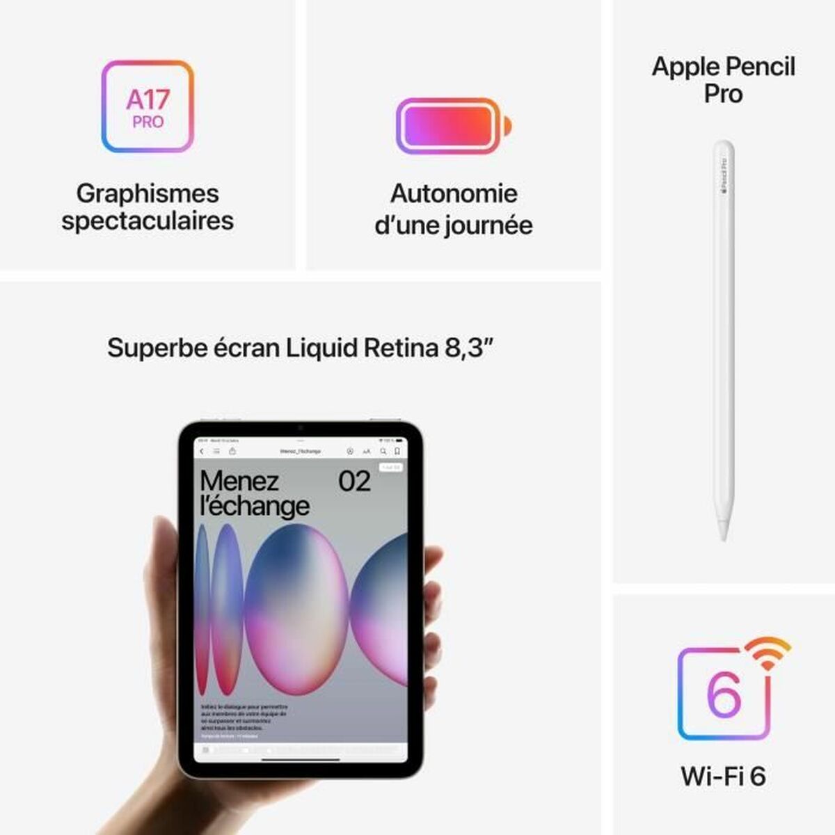 Tablet Apple iPad mini 8,3" 128 GB Ljubičasti